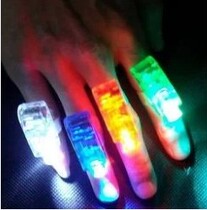 Light Toy Glow Stick Bar Ball Color Finger Light LED Luminous Ring Light 4cm