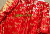Golden wedding props Chinese classical supplies dragon and phoenix satin cloth Red Dragon and Phoenix cloth red satin Dragon and Phoenix