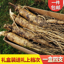 Fresh ginseng gift box is now dug for 6 years ginseng gift self-reserved soup soak wine northeast Changbai Mountain specialty