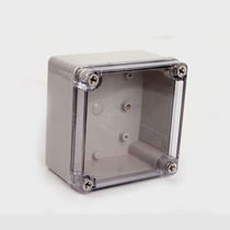 125*125*100 transparent cover waterproof box ABS plastic junction box sealed switch box instrument shell
