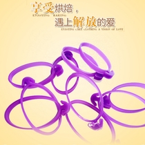 Master silicone decorative bag strapping rope fixing ring cream squeezed flower bag fixing ring auxiliary ring decorating tool