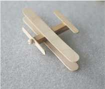 Wood clip Airplane model Log space shuttle model Environmental protection handmade waste utilization