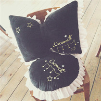 58) Japanese girl dream black velvet Pearl home pillow bow pillow cushion cushion cushion