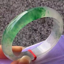 Hot sale natural Burmese ice full light green green jade bracelet jade bracelet children counter with certificate