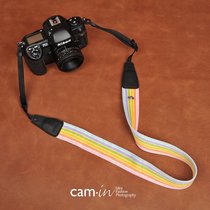 cam-in cotton series professional fashion camera back strap universal interface cam8243