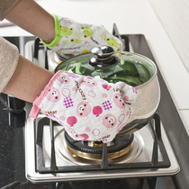 Cartoon Microwave Heat Insulation Gloves Cute Kitchen Anti-Burn Gloves Single Price Color Pattern Random Hair