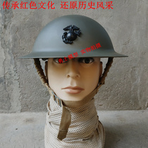 World War II US Navy seal helmet British helmet Flying saucer helmet Pot cover helmet Helmet Movie props
