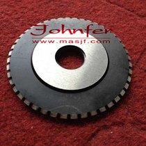 Pneumatic slitting dotted circular blade bearing knife indentation marking machine rice thread blade rolling machine tooth cutter