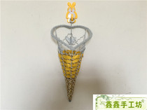 Handicrafts Rattan iron frame wall hanging heart wall hanging Bobai crafts white small wall hanging