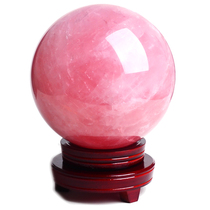 w jushantang natural pink crystal ball ornaments home accessories office decoration gift X