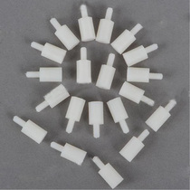 Small crossing machine flight control mounting screw single head nylon column M3 double-pass M3 hexagonal column double-pass nut stud