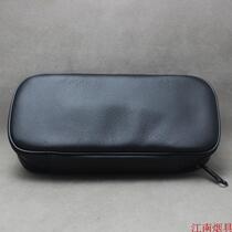 German Martin Wess P9-2 leather handmade pipe bag two bucket bag Black