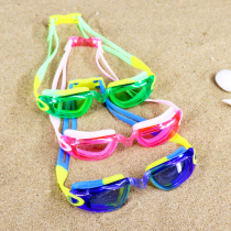 New HD anti-fog boys and girls kids baby fashion comfortable goggles Children waterproof large frame transparent swimming glasses
