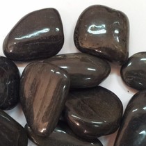  Rainstone pebbles multicolored home improvement stone artificial deep polishing all black 2-4CM 5 yuan 1 kg small stone