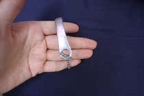 Ancient retro vintage with stray punk made old silver semi-round personality bracelet bracelet splice