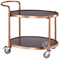 South star hotel wine water caravan mobile delivery dining car Double European-style service car trolley cake cart