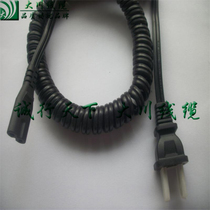 Wire manufacturer) black and white PU slingbow line) national standard three-plug spring wire) power cord) end of the word