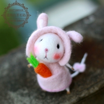 Wool felt poking music handmade DIY mouse elves material package