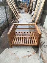 Myanmar teak software sofa