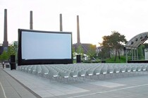 Inflatable advertising screen Gas mold projection screen Gas mold movie playback carrier props