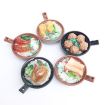 Childrens mini food play small toy model scene peripheral accessories toy casserole claypot rice