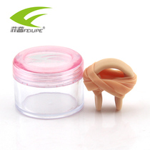 Latex nose clip anti-choking water beige comfortable belt nose clip beginner swimming accessories