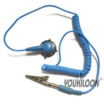Anti-static grounding wire anti-static PVC rubber grounding wire electrostatic grounding buckle anti-static table pad grounding wire