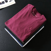 Foreign trade T-shirt mens long sleeve cut tail single spring and autumn cotton export original single mens large size mens wear shirt top