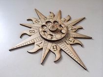 Xiaomaizi workshop wooden board game auxiliary sun and moon round counter points indicator