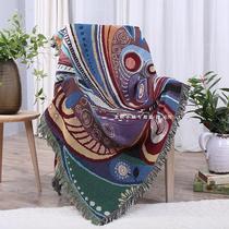 Nordic pastoral butterfly cotton blanket full cover four seasons universal sofa towel decorative blanket sofa cushion dust cover