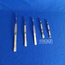 Stainless steel tweezers 12 5 14 16 18 20 25 30cm round toothed forceps thickened tweezers