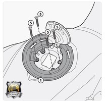 Italy GIVI BMW S1000R fuel tank bag quick release ring S1000RR fuel tank bag 2014-2019
