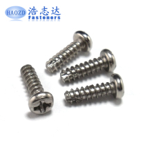 M3 nickel-plated cross round head self-tapping tail B- type screw PT3 * 6-8-10-14-16 open self-tapping screw