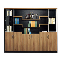 Office furniture fashion simple file cabinet wooden bookcase file cabinet floor combination filing cabinet