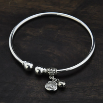  Original Yunnan National Style Silver Fortune Bag Ring Bracelet Womens Vintage Handmade Chinese Style Ornaments