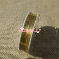 DIY handmade accessories 0 3mm0 4mm gold and silver copper wire Flower sea world whole roll beaded special line setting line