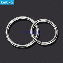 Kemai 304 stainless steel welded ring circle O-ring steel ring solid fishing net ring pet chain accessories