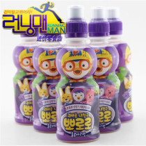 South Korea imported snacks Le Le Baolulu childrens lactic acid bacteria beverage drink blueberry flavor 235ml