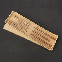 NEWREA Xinrui chicken wing wooden chopsticks three-piece family of three log set tableware