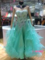 Dai's dance dress new luxury national standard dance dress modern dress competition performance waltz big dress long sleeve a