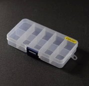 Chip box Component box IC box Tool storage box 10-cell removable patch box