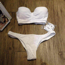 Swimsuit Sexy Seduction Tochest big T pants bikini lace white tinged pants bikini woman