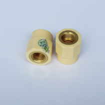 Shanghai Tianli yellow antibacterial water pipe 6 PPR hot and cold water pipe internal thread direct internal thread direct
