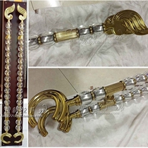 European style glass door handle door handle wooden door Hotel KTV gate titanium crystal ball big handle modern