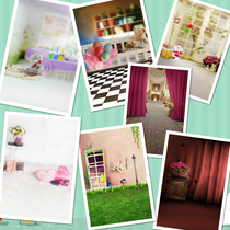 Studio theme background Indoor childrens photography background Baby 100 days photo photo shooting background cloth