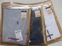 2pcs counter giants underwear mens cotton elastic round neck vest M539145