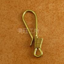 Copper handmade U hook chaebou hook key hook key button 7650