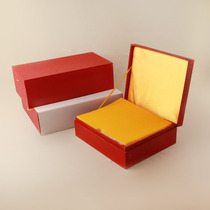 Flip red box with wooden medals is not only sold