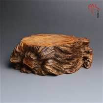 Natural pine gall root carbol cushion solid wooden cup cushion raising pot teacup pot staple tree root base