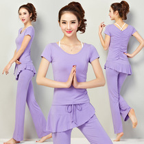 Large size long sleeve modal yoga suit three-piece suit women fitness cotton yoga suit long sleeve women slim spring and summer